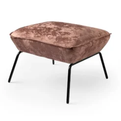 SCOTT - Voetenbankje - Velvet Poef - 57x54x40 Cm - Ideale Bijzet Poef - Tobacco 7 SCOTT - Voetenbankje - Velvet Poef - 57x54x40 Cm - Ideale Bijzet Poef - Tobacco -Puur Woood Winkel 1000064729 0100