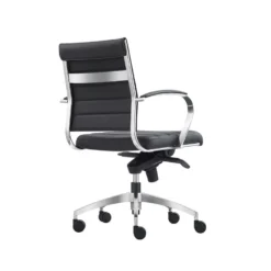 Bureaustoel Cádiz Zwart - 100% Leder -Puur Woood Winkel 1000067077 0103