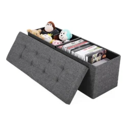 ACAZA Poef - Opvouwbaar - Zonder Poten - 2 Compartimenten - 110 Cm -Puur Woood Winkel 1000068055 0102