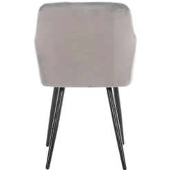 CLP Eetkamerstoel Shila Velvet Grijs -Puur Woood Winkel 1000068172 0103