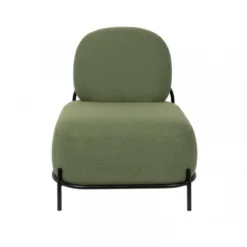 Giga Meubel Fauteuil Stof Groen - 71x66x77cm - Stoel Polly -Puur Woood Winkel 1000068560 0102