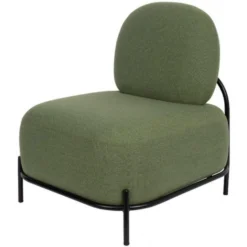 Giga Meubel Fauteuil Stof Groen - 71x66x77cm - Stoel Polly