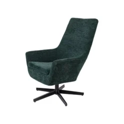 Giga Meubel Fauteuil Ribstof Groen - 79x76x98cm - Stoel Bruno -Puur Woood Winkel 1000068561 0102