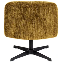 Giga Meubel Fauteuil Ribstof Oker - 71x65x72,5cm - Stoel Belmond -Puur Woood Winkel 1000068566 0102