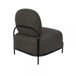 Giga Meubel Fauteuil Stof Grijs - 71x66x77cm - Stoel Polly -Puur Woood Winkel 1000068568 0103