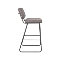 LABEL51 - Barkruk Noah - Antraciet - Micro Suede -Puur Woood Winkel 1000068971 0102