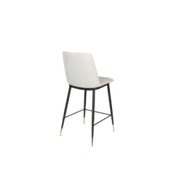 Giga Meubel Barstoel Stof Beige - Zithoogte 65cm - Stoel Lionel -Puur Woood Winkel 1000069018 0103