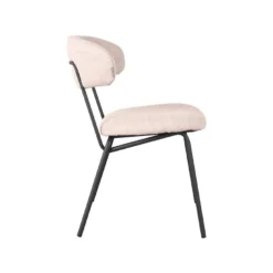 LABEL51 Eetkamerstoel Zack - Naturel - Stof -Puur Woood Winkel 1000069229 0102