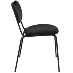 Giga Meubel Eetkamerstoel Zwart - Zithoogte 47cm - Stoel Aspen -Puur Woood Winkel 1000069276 0103