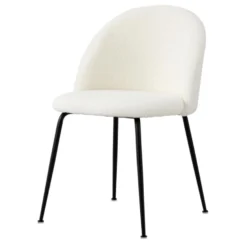 DS4U® Luuk Eetkamerstoel Teddy - Stof - Wit