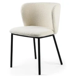 Robin Eetkamerstoel Teddy - Stof - Bruin