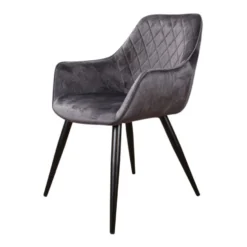 DS4U® Ravi Eetkamerstoel Vintage - Stof - Grijs