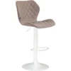 CLP Barkruk Cork Wit Frame Stof Taupe
