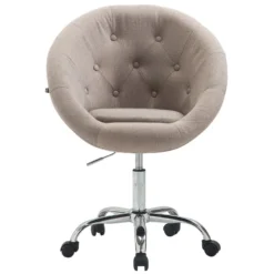 CLP Bureaustoel Londen V2 Stof Taupe -Puur Woood Winkel 1000071063 0101