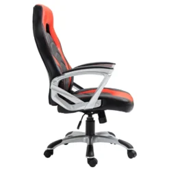 Clp Bureaustoel Foxton Kunstleder Rood -Puur Woood Winkel 1000071072 0102