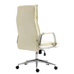 Clp Bureaustoel Sotira Leder Crème -Puur Woood Winkel 1000071080 0103