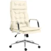 Clp Bureaustoel Sotira Leder Crème
