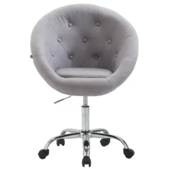 CLP Bureaustoel Londen V2 Stof Grijs -Puur Woood Winkel 1000071081 0101