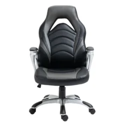 Clp Bureaustoel Foxton Kunstleder Grijs -Puur Woood Winkel 1000071082 0101