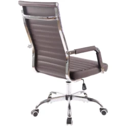 Clp Bureaustoel Amadora Kunstleer Bruin -Puur Woood Winkel 1000071104 0103