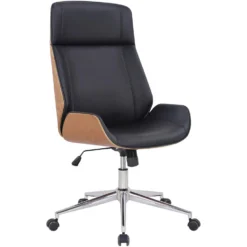 Clp Bureaustoel Varel Natura Frame Kunstleer Zwart