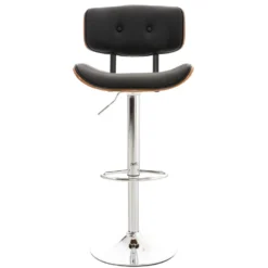 CLP Barkruk Sarnia Kunstleder Zwart -Puur Woood Winkel 1000071183 0101