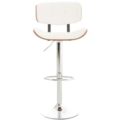 CLP Barkruk Sarnia Kunstleder Wit -Puur Woood Winkel 1000071184 0101