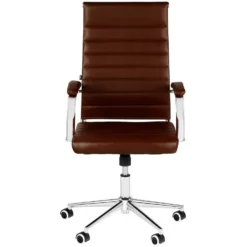 CLP Bureaustoel Mollis Kunstleer Bruin -Puur Woood Winkel 1000071211 0101