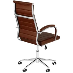 CLP Bureaustoel Mollis Kunstleer Bruin -Puur Woood Winkel 1000071211 0103