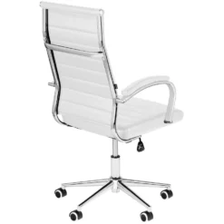 CLP Bureaustoel Mollis Kunstleer Wit -Puur Woood Winkel 1000071212 0103