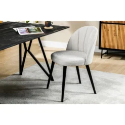 Giga Meubel Eetkamerstoel Wit - Zithoogte 50cm - Stoel Noa -Puur Woood Winkel 1000071469 0102