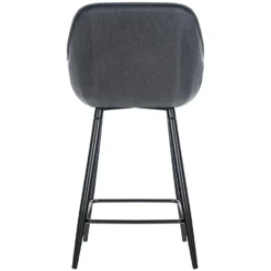 CLP Barkruk Gibson Stof Grijs -Puur Woood Winkel 1000072721 0103