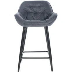 CLP Barkruk Gibson Stof Zilverkleurig -Puur Woood Winkel 1000072722 0101