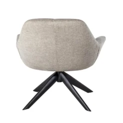 Giga Meubel Fauteuil Beige - Stof & Metaal - Zithoogte 43 - Stoel Shannon -Puur Woood Winkel 1000072859 0103