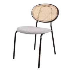 DS4U® Cherry Eetkamerstoel Naturel/grijs - Stof - Grijs