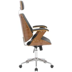 CLP Bureaustoel Chicago Kunstleer Zwart -Puur Woood Winkel 1000073519 0102