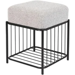 Rein Living Milou Kruk - Vierkant - Grijs -Puur Woood Winkel 1000074332 0103