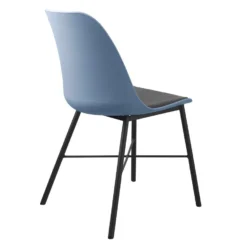 Giga Meubel Eetkamerstoel Licht Blauw - Stof - Stoel Whistler -Puur Woood Winkel 1000074352 0102