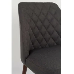 Puur Nolby Eetkamerstoel Stof - Kunststof - Grijs -Puur Woood Winkel 1000074407 0103