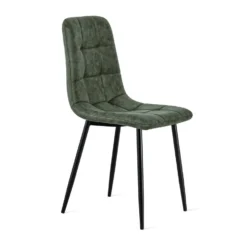 Eetkamerstoel Yerevan Microleder Army -Puur Woood Winkel 1000074704 0104