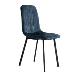 Eetkamerstoel Minsk Velvet Petrol -Puur Woood Winkel 1000074715 0102