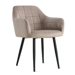 Eetkamerstoel Praia Velvet Kiezelgrijs