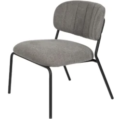 Puur Viken Fauteuil Grijs/zwart - Stof - Grijs -Puur Woood Winkel 1000074926 0101