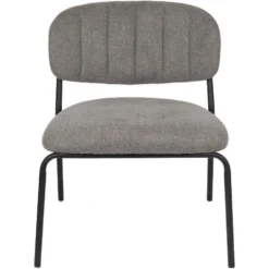 Puur Viken Fauteuil Grijs/zwart - Stof - Grijs -Puur Woood Winkel 1000074926 0102