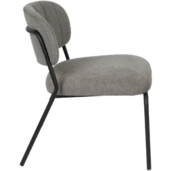 Puur Viken Fauteuil Grijs/zwart - Stof - Grijs -Puur Woood Winkel 1000074926 0103