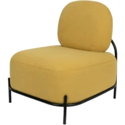 Puur Sundö Fauteuil - Vierkant - Stof - Geel -Puur Woood Winkel 1000074927 0101