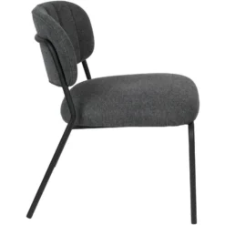 Puur Viken Fauteuil Donkergrijs/zwart - Stof - Grijs -Puur Woood Winkel 1000074928 0103