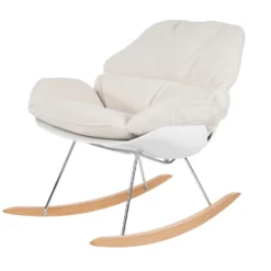 Puur Morö Fauteuil Teddy - Stof - Wit -Puur Woood Winkel 1000074929 0101