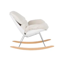 Puur Morö Fauteuil Teddy - Stof - Wit -Puur Woood Winkel 1000074929 0102