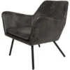 Puur Berg Fauteuil PU-leer - Lederlook - Grijs